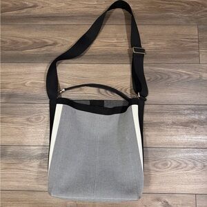Rothy’s Gray and Black Crossbody Bag